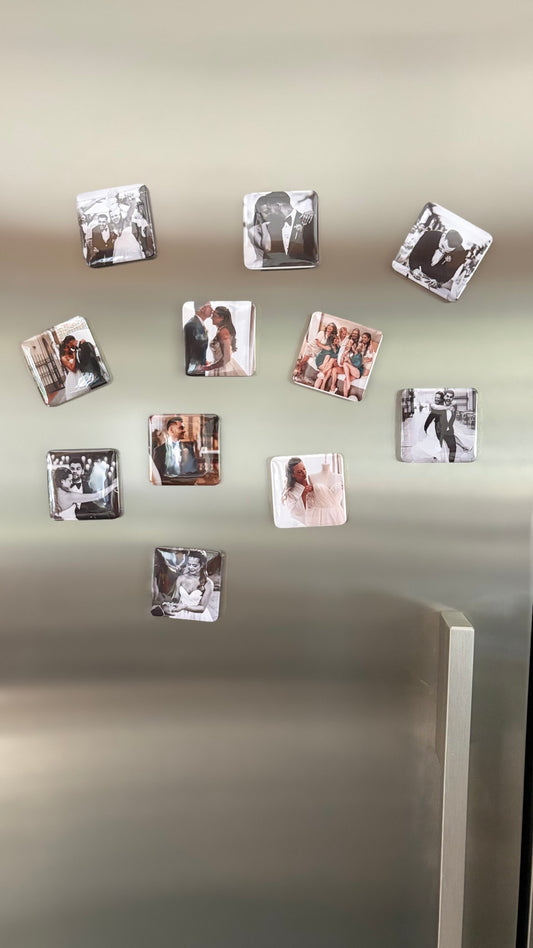 Personalised Photo Fridge Magnets – Set of 12